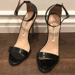 Manolo Blahnik | Chaos Patent Leather Sandals